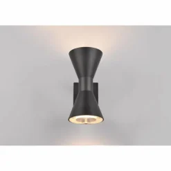 Applique murale d'extérieur Trio Ardas Noir, 2 lumières