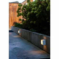 Applique murale d'extérieur Lutec Gridy LED Blanc, 1 lumière