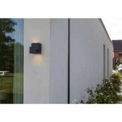 Applique murale d'extérieur Lutec Marbo Anthracite, 2 lumières