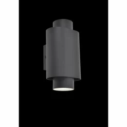 Applique murale d'extérieur Lutec Cypres Anthracite, 2 lumières