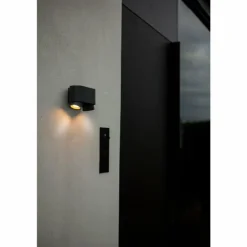Applique murale d'extérieur Lutec Cypres Anthracite, 2 lumières