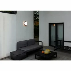 Applique murale d'extérieur Lutec Goleta LED Noir, 1 lumière
