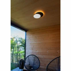 Applique murale d'extérieur Lutec Goleta LED Noir, 1 lumière