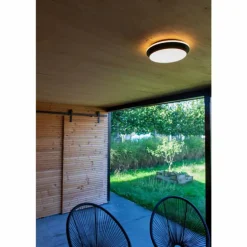 Applique murale d'extérieur Lutec Goleta LED Noir, 1 lumière