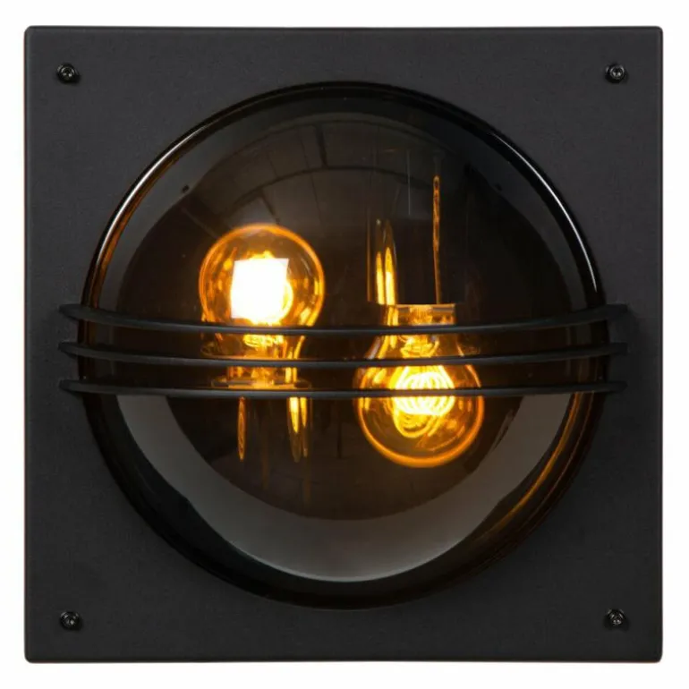 Applique murale d'extérieur Lucide PRIVAS Noir, 2 lumières
