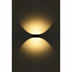 Applique murale d'extérieur Globo SLICE LED Noir, 1 lumière