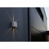 Applique murale d'extérieur Lutec Gemini LED Blanc, 2 lumières