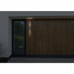 Applique murale d'extérieur Lutec Focus Anthracite, 2 lumières, Détecteur de mouvement