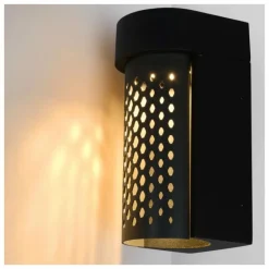 Applique murale d'extérieur Lucide KIRAN LED Noir, 1 lumière