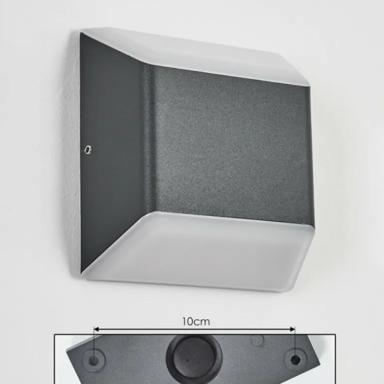 Applique murale d'extérieur Yobo LED Anthracite, 1 lumière