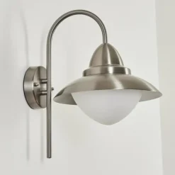 Applique murale d'extérieur Gielas LED Nickel mat, 1 lumière