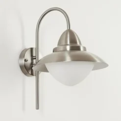 Applique murale d'extérieur Gielas LED Nickel mat, 1 lumière