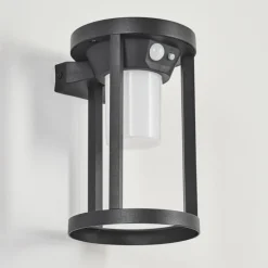 Applique murale d'extérieur Lokpano LED Noir, 1 lumière, Détecteur de mouvement, Changeur de couleurs