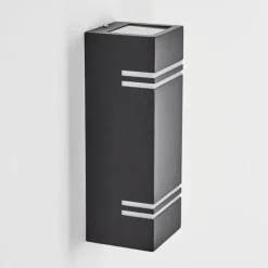 Applique murale d'extérieur Fokpo LED Noir, 1 lumière