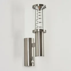 Applique murale d'extérieur Natalia Acier inoxydable, 2 lumières