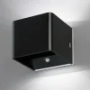 FHL easy Éclairage Led|Applique murale d'extérieur Magnetics LED Noir, 1 lumière, Détecteur de mouvement