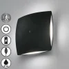 FHL easy Éclairage Led|Applique murale d'extérieur Magnetics LED Noir, 4 lumières, Détecteur de mouvement