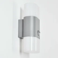 Applique murale d'extérieur Belerda LED Gris, 2 lumières, Détecteur de mouvement