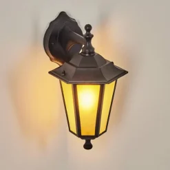 Applique murale d'extérieur Loria Noir, 1 lumière
