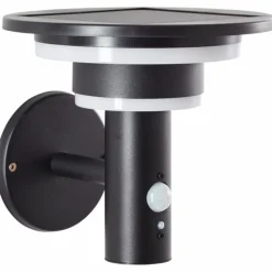 Applique murale d'extérieur Brilliant Garvina LED Noir, 1 lumière, Détecteur de mouvement