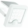 Applique murale d'extérieur Brilliant Luton LED Blanc, 1 lumière, Détecteur de mouvement