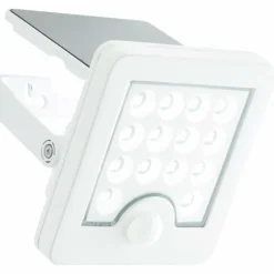Applique murale d'extérieur Brilliant Luton LED Blanc, 1 lumière, Détecteur de mouvement
