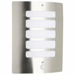 Applique murale d'extérieur Brilliant Todd Acier inoxydable, 1 lumière, Détecteur de mouvement