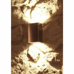 Applique murale d'extérieur LCD LED Acier inoxydable, 2 lumières