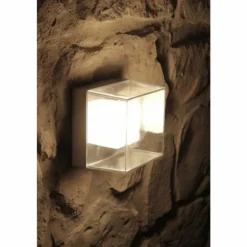 Applique murale d'extérieur Konstsmide LED Acier inoxydable, Gris, Transparent, 6 lumières