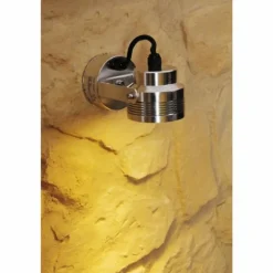 Applique murale d'extérieur Konstsmide Monza LED Aluminium, Acier inoxydable, 6 lumières, Détecteur de mouvement