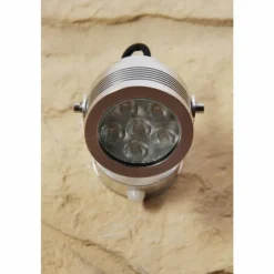 Applique murale d'extérieur Konstsmide Monza LED Aluminium, Acier inoxydable, 6 lumières, Détecteur de mouvement