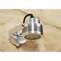 Applique murale d'extérieur Konstsmide Monza LED Aluminium, Acier inoxydable, 6 lumières, Détecteur de mouvement