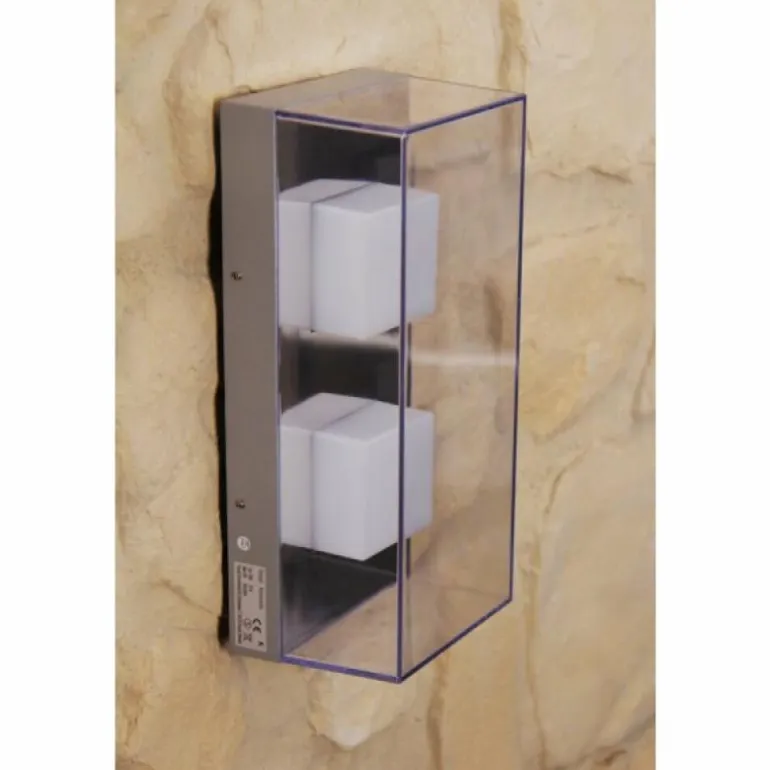 Applique murale d'extérieur Konstsmide LED Acier inoxydable, Gris, 1 lumière