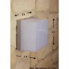 Applique murale d'extérieur Konstsmide SANREO Acier inoxydable, Gris, Blanc, 1 lumière