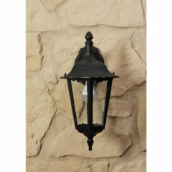 Applique murale d'extérieur Konstsmide FIRENZE Noir, Transparent, 1 lumière