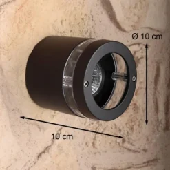 Applique murale d'extérieur LUTEC FOCUS Anthracite, 1 lumière