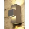 Applique murale d'extérieur Konstsmide MONZA LED Acier inoxydable, 2 lumières