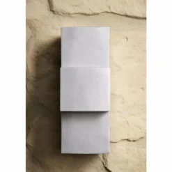 Applique murale d'extérieur Konstsmide MONZA LED Acier inoxydable, 2 lumières