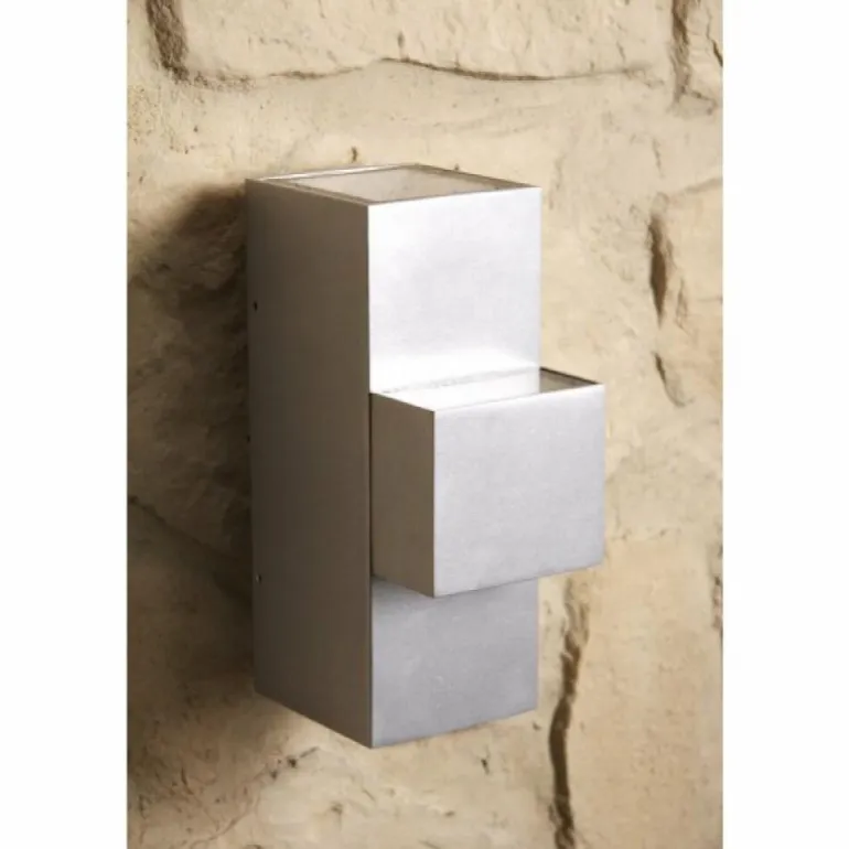 Applique murale d'extérieur Konstsmide MONZA LED Acier inoxydable, 2 lumières