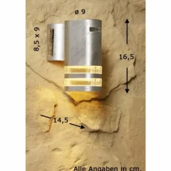 Applique murale d'extérieur Konstsmide Modena Acier inoxydable