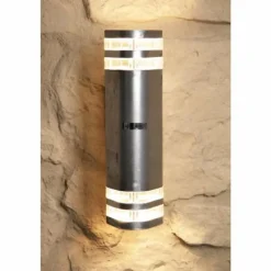 Applique murale d'extérieur Konstsmide MODENA Acier inoxydable, 2 lumières