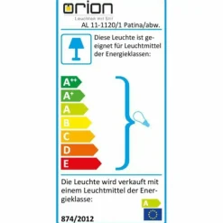 Applique murale d'extérieur Orion Transparent