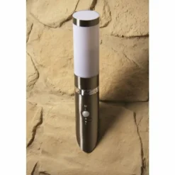 Applique murale d'extérieur Brilliant Bole Acier inoxydable, 1 lumière, Détecteur de mouvement