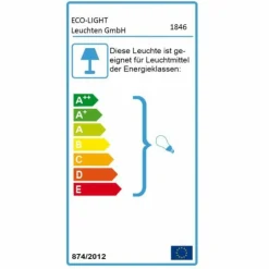 Applique murale d'extérieur LUTEC CUBE Anthracite, 1 lumière