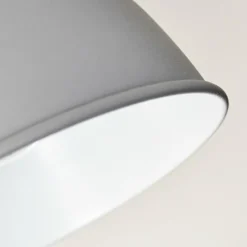 hofstein Appliques|Applique murale Dompierre Gris, Blanc, 1 lumière