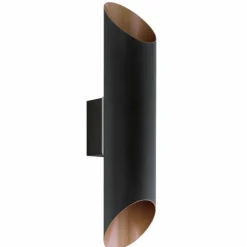 Applique murale Eglo AGOLADA LED Cuivre, Noir, 2 lumières
