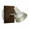 Luminaires Eglo Éclairage Led|Applique murale Eglo FILIPINA LED Brun, Nickel mat, 1 lumière