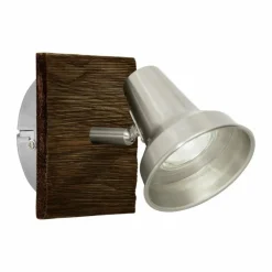 Luminaires Eglo Éclairage Led|Applique murale Eglo FILIPINA LED Brun, Nickel mat, 1 lumière
