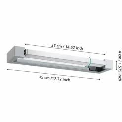 Luminaires Eglo Éclairage Led|Applique murale Eglo GEMILIANA LED Chrome, 1 lumière