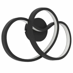 Luminaires Eglo Éclairage Led|Applique murale Eglo GIANELLA LED Noir, 1 lumière